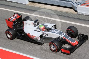 World © Octane Photographic Ltd. Haas F1 Team VF-16 - Esteban Gutierrez. Wednesday 18th May 2016, F1 Spanish GP In-season testing, Circuit de Barcelona Catalunya, Spain. Digital Ref : 1556CB7D9669