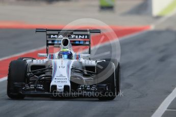 World © Octane Photographic Ltd. Williams Martini Racing, Williams Mercedes FW38 – Felipe Massa. Wednesday 18th May 2016, F1 Spanish GP In-season testing, Circuit de Barcelona Catalunya, Spain. Digital Ref : 1556LB1D0208