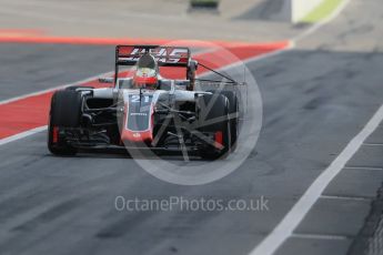 World © Octane Photographic Ltd. Haas F1 Team VF-16 - Esteban Gutierrez. Wednesday 18th May 2016, F1 Spanish GP In-season testing, Circuit de Barcelona Catalunya, Spain. Digital Ref : 1556LB1D0279