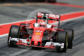 World © Octane Photographic Ltd. Scuderia Ferrari SF16-H – Antonio Fuoco. Wednesday 18th May 2016, F1 Spanish GP In-season testing, Circuit de Barcelona Catalunya, Spain. Digital Ref : 1556LB1D0874