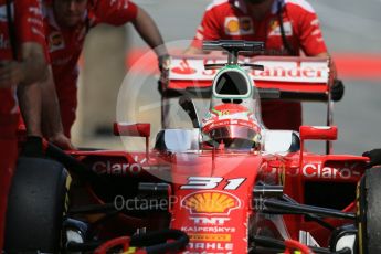 World © Octane Photographic Ltd. Scuderia Ferrari SF16-H – Antonio Fuoco. Wednesday 18th May 2016, F1 Spanish GP In-season testing, Circuit de Barcelona Catalunya, Spain. Digital Ref : 1556LB1D0977