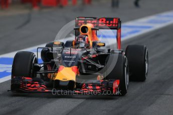 World © Octane Photographic Ltd. Red Bull Racing-TAG Heuer RB12 – Daniil Kvyat. Thursday 25th February 2016, F1 Winter testing, Circuit de Barcelona Catalunya, Spain, Day 4. Digital Ref : 1507LB1D1805