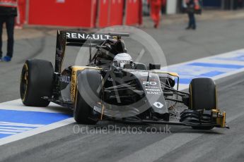 World © Octane Photographic Ltd. Renault Sport F1 Team RS16 – Kevin Magnussen. Thursday 25th February 2016, F1 Winter testing, Circuit de Barcelona Catalunya, Spain, Day 4. Digital Ref : 1507LB1D1819