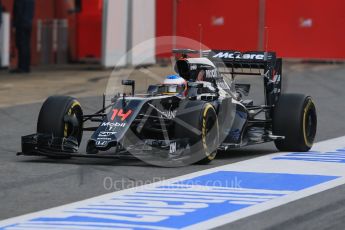 World © Octane Photographic Ltd. McLaren Honda MP4-31 – Fernando Alonso. Thursday 25th February 2016, F1 Winter testing, Circuit de Barcelona Catalunya, Spain, Day 4. Digital Ref : 1507LB1D1859