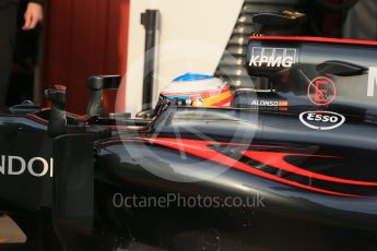 World © Octane Photographic Ltd. McLaren Honda MP4-31 – Fernando Alonso. Thursday 25th February 2016, F1 Winter testing, Circuit de Barcelona Catalunya, Spain, Day 4. Digital Ref : 1507LB1D1873