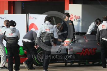 World © Octane Photographic Ltd. Haas F1 Team VF-16 – Esteban Gutierrez. Thursday 25th February 2016, F1 Winter testing, Circuit de Barcelona Catalunya, Spain, Day 4. Digital Ref : 1507LB1D1929