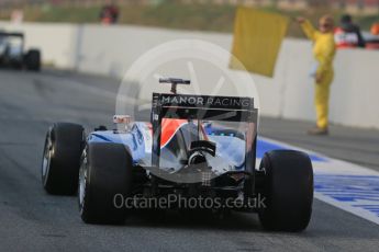 World © Octane Photographic Ltd. Manor Racing MRT05 – Rio Haryanto. Thursday 25th February 2016, F1 Winter testing, Circuit de Barcelona Catalunya, Spain, Day 4. Digital Ref : 1507LB1D1983