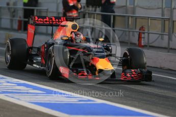 World © Octane Photographic Ltd. Red Bull Racing-TAG Heuer RB12 – Daniil Kvyat. Thursday 25th February 2016, F1 Winter testing, Circuit de Barcelona Catalunya, Spain, Day 4. Digital Ref : 1507LB1D2148