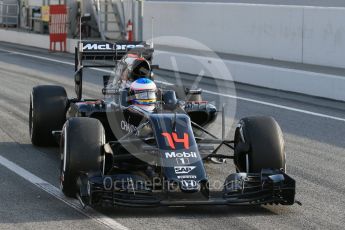 World © Octane Photographic Ltd. McLaren Honda MP4-31 – Fernando Alonso. Thursday 25th February 2016, F1 Winter testing, Circuit de Barcelona Catalunya, Spain, Day 4. Digital Ref : 1507LB1D2376