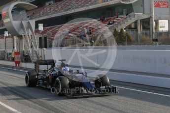 World © Octane Photographic Ltd. Scuderia Toro Rosso STR11 – Max Verstappen. Thursday 25th February 2016, F1 Winter testing, Circuit de Barcelona Catalunya, Spain, Day 4. Digital Ref : 1507LB1D2409