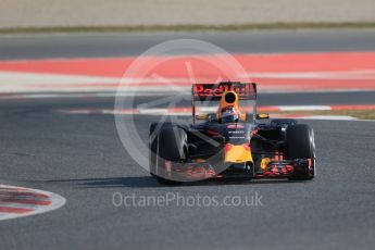 World © Octane Photographic Ltd. Red Bull Racing RB12 – Daniil Kvyat. Thursday 25th February 2016, F1 Winter testing, Circuit de Barcelona Catalunya, Spain, Day 4. Digital Ref : 1507LB1D2547