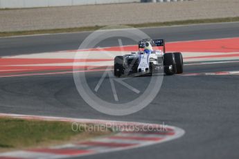 World © Octane Photographic Ltd. Williams Martini Racing, Williams Mercedes FW38 – Felipe Massa. Thursday 25th February 2016, F1 Winter testing, Circuit de Barcelona Catalunya, Spain, Day 4. Digital Ref : 1507LB1D2556