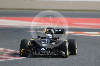 World © Octane Photographic Ltd. Renault Sport F1 Team RS16 – Kevin Magnussen. Thursday 25th February 2016, F1 Winter testing, Circuit de Barcelona Catalunya, Spain, Day 4. Digital Ref : 1507LB1D2632