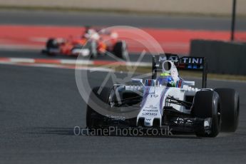 World © Octane Photographic Ltd. Williams Martini Racing, Williams Mercedes FW38 – Felipe Massa. Thursday 25th February 2016, F1 Winter testing, Circuit de Barcelona Catalunya, Spain, Day 4. Digital Ref : 1507LB1D2746