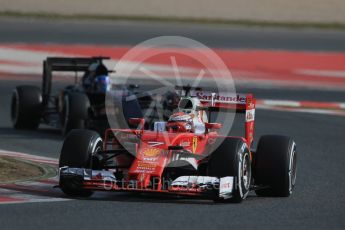 World © Octane Photographic Ltd. Scuderia Ferrari SF16-H – Kimi Raikkonen. Thursday 25th February 2016, F1 Winter testing, Circuit de Barcelona Catalunya, Spain, Day 4. Digital Ref : 1507LB1D2752