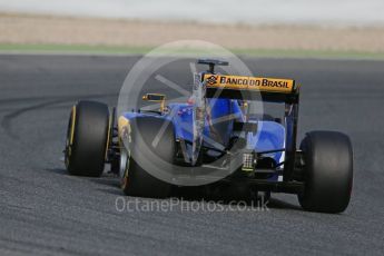 World © Octane Photographic Ltd. Sauber F1 Team C34 – Felipe Nasr. Thursday 25th February2016, F1 Winter testing, Circuit de Barcelona Catalunya, Spain, Day 4. Digital Ref : 1507LB1D2833