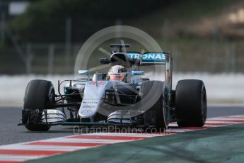 World © Octane Photographic Ltd. Mercedes AMG Petronas F1 W07 Hybrid – Lewis Hamilton. Thursday 25th February 2016, F1 Winter testing, Circuit de Barcelona Catalunya, Spain, Day 4. Digital Ref : 1507LB1D2889