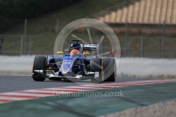 World © Octane Photographic Ltd. Sauber F1 Team C34 – Felipe Nasr. Thursday 25th February 2016, F1 Winter testing, Circuit de Barcelona Catalunya, Spain, Day 4. Digital Ref : 1507LB1D2930