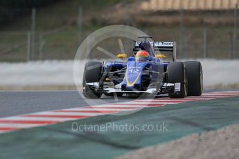 World © Octane Photographic Ltd. Sauber F1 Team C34 – Felipe Nasr. Thursday 25th February 2016, F1 Winter testing, Circuit de Barcelona Catalunya, Spain, Day 4. Digital Ref : 1507LB1D2965