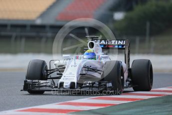 World © Octane Photographic Ltd. Williams Martini Racing, Williams Mercedes FW38 – Felipe Massa. Thursday 25th February 2016, F1 Winter testing, Circuit de Barcelona Catalunya, Spain, Day 4. Digital Ref : 1507LB1D2987