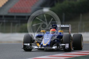 World © Octane Photographic Ltd. Sauber F1 Team C34 – Felipe Nasr. Thursday 25th February 2016, F1 Winter testing, Circuit de Barcelona Catalunya, Spain, Day 4. Digital Ref : 1507LB1D2999