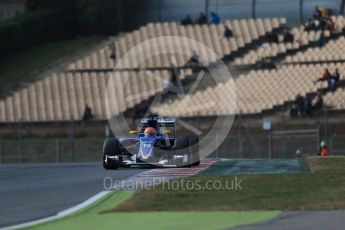 World © Octane Photographic Ltd. Sauber F1 Team C34 – Felipe Nasr. Thursday 25th February 2016, F1 Winter testing, Circuit de Barcelona Catalunya, Spain, Day 4. Digital Ref : 1507LB1D3239