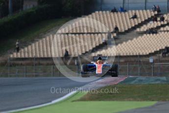 World © Octane Photographic Ltd. Manor Racing MRT05 – Rio Haryanto. Thursday 25th February 2016, F1 Winter testing, Circuit de Barcelona Catalunya, Spain, Day 4. Digital Ref : 1507LB1D3304