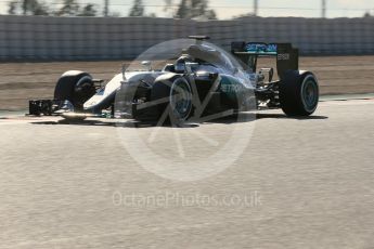 World © Octane Photographic Ltd. Mercedes AMG Petronas F1 W07 Hybrid – Nico Rosberg. Thursday 25th February 2016, F1 Winter testing, Circuit de Barcelona Catalunya, Spain, Day 4. Digital Ref : 1507LB1D3453