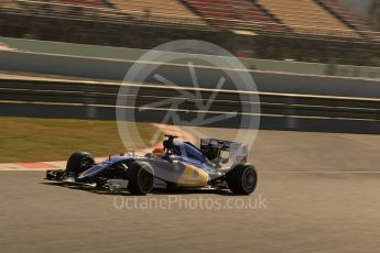 World © Octane Photographic Ltd. Sauber F1 Team C34 – Felipe Nasr. Thursday 25th February 2016, F1 Winter testing, Circuit de Barcelona Catalunya, Spain, Day 4. Digital Ref : 1507LB1D3518