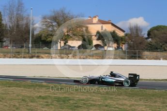 World © Octane Photographic Ltd. Mercedes AMG Petronas F1 W07 Hybrid – Nico Rosberg. Thursday 25th February 2016, F1 Winter testing, Circuit de Barcelona Catalunya, Spain, Day 4. Digital Ref : 1507LB1D3582