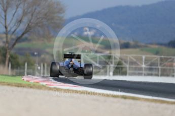 World © Octane Photographic Ltd. Haas F1 Team VF-16 – Esteban Gutierrez. Thursday 25th February 2016, F1 Winter testing, Circuit de Barcelona Catalunya, Spain, Day 4. Digital Ref : 1507LB1D3686