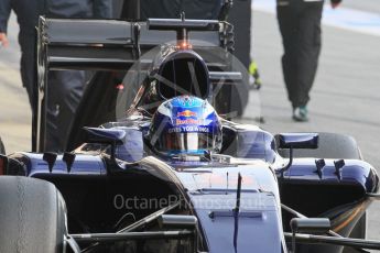 World © Octane Photographic Ltd. Scuderia Toro Rosso STR11 – Max Verstappen. Thursday 25th February 2016, F1 Winter testing, Circuit de Barcelona Catalunya, Spain, Day 4. Digital Ref : 1507LB1L0673