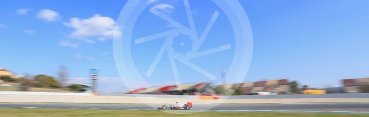 World © Octane Photographic Ltd. Haas F1 Team VF-16 – Esteban Gutierrez. Thursday 25th February 2016, F1 Winter testing, Circuit de Barcelona Catalunya, Spain, Day 4. Digital Ref : 1507LB5D8694