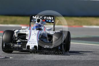 World © Octane Photographic Ltd. Williams Martini Racing, Williams Mercedes FW38 – Valtteri Bottas. Tuesday 1st March 2016, F1 Winter testing, Circuit de Barcelona Catalunya, Spain, Day 5. Digital Ref : 1508LB1D4367