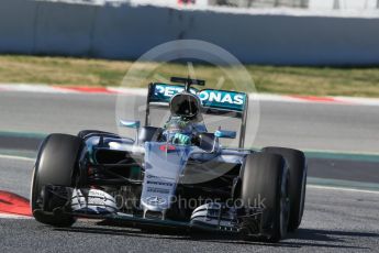 World © Octane Photographic Ltd. Mercedes AMG Petronas W07 Hybrid – Nico Rosberg. Tuesday 1st March 2016, F1 Winter testing, Circuit de Barcelona Catalunya, Spain, Day 5. Digital Ref : 1508LB1D4440