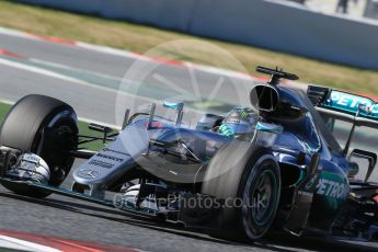 World © Octane Photographic Ltd. Mercedes AMG Petronas W07 Hybrid – Nico Rosberg. Tuesday 1st March 2016, F1 Winter testing, Circuit de Barcelona Catalunya, Spain, Day 5. Digital Ref : 1508LB1D4478