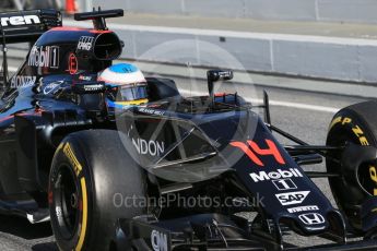 World © Octane Photographic Ltd. McLaren Honda MP4-31 – Fernando Alonso. Tuesday 1st March 2016, F1 Winter testing, Circuit de Barcelona Catalunya, Spain, Day 5. Digital Ref : 1508LB1D4944