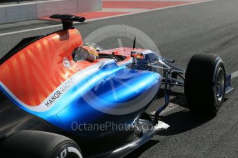 World © Octane Photographic Ltd. Manor Racing MRT05 – Rio Haryanto. Tuesday 1st March 2016, F1 Winter testing, Circuit de Barcelona Catalunya, Spain, Day 5. Digital Ref : 1508LB1D4977