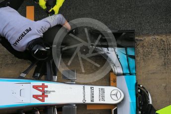 World © Octane Photographic Ltd. Mercedes AMG Petronas W07 Hybrid – Lewis Hamilton. Tuesday 1st March 2016, F1 Winter testing, Circuit de Barcelona Catalunya, Spain, Day 5. Digital Ref : 1508LB1D5057
