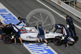 World © Octane Photographic Ltd. Williams Martini Racing, Williams Mercedes FW38 – Valtteri Bottas. Tuesday 1st March 2016, F1 Winter testing, Circuit de Barcelona Catalunya, Spain, Day 5. Digital Ref : 1508LB1D5076