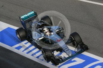 World © Octane Photographic Ltd. Mercedes AMG Petronas W07 Hybrid – Lewis Hamilton. Tuesday 1st March 2016, F1 Winter testing, Circuit de Barcelona Catalunya, Spain, Day 5. Digital Ref : 1508LB1D5233