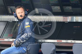 World © Octane Photographic Ltd. Red Bull Racing - Christian Horner Wednesday 2nd March 2016, F1 Winter testing, Circuit de Barcelona Catalunya, Spain, Day 6. Digital Ref : 1509LB1D5569