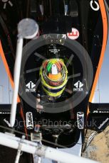 World © Octane Photographic Ltd. Sahara Force India VJM09 - Sergio Perez. Wednesday 2nd March 2016, F1 Winter testing, Circuit de Barcelona Catalunya, Spain, Day 6. Digital Ref : 1509LB1D5606