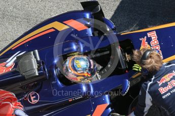 World © Octane Photographic Ltd. Scuderia Toro Rosso STR11 – Carlos Sainz. Wednesday 2nd March 2016, F1 Winter testing, Circuit de Barcelona Catalunya, Spain, Day 6. Digital Ref : 1509LB1D5697