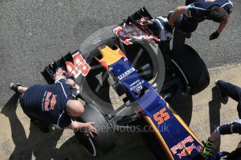 World © Octane Photographic Ltd. Scuderia Toro Rosso STR11 – Carlos Sainz. Wednesday 2nd March 2016, F1 Winter testing, Circuit de Barcelona Catalunya, Spain, Day 6. Digital Ref : 1509LB1D5726