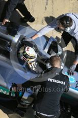 World © Octane Photographic Ltd. Mercedes AMG Petronas W07 Hybrid – Lewis Hamilton. Wednesday 2nd March 2016, F1 Winter testing, Circuit de Barcelona Catalunya, Spain, Day 6. Digital Ref : 1509LB1D5736