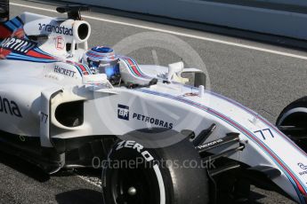 World © Octane Photographic Ltd. Williams Martini Racing, Williams Mercedes FW38 – Valtteri Bottas. Wednesday 2nd March 2016, F1 Winter testing, Circuit de Barcelona Catalunya, Spain, Day 6. Digital Ref : 1509LB1D5822