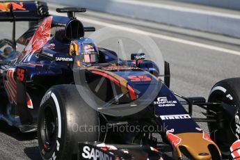 World © Octane Photographic Ltd. Scuderia Toro Rosso STR11 – Carlos Sainz. Wednesday 2nd March 2016, F1 Winter testing, Circuit de Barcelona Catalunya, Spain, Day 6. Digital Ref : 1509LB1D5859