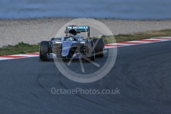 World © Octane Photographic Ltd. Mercedes AMG Petronas W07 Hybrid – Nico Rosberg. Wednesday 2nd March 2016, F1 Winter testing, Circuit de Barcelona Catalunya, Spain, Day 6. Digital Ref : 1509LB1D6043