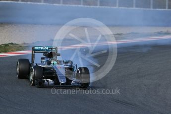 World © Octane Photographic Ltd. Mercedes AMG Petronas W07 Hybrid – Nico Rosberg. Wednesday 2nd March 2016, F1 Winter testing, Circuit de Barcelona Catalunya, Spain, Day 6. Digital Ref : 1509LB1D6134
